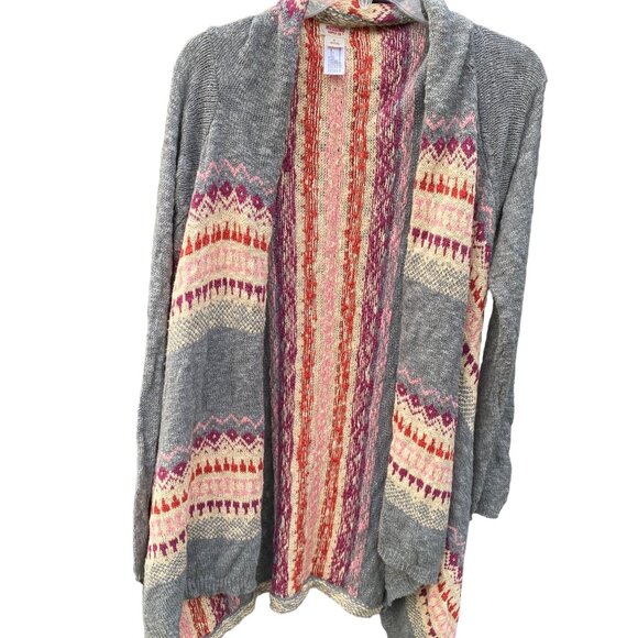 Mossimo Supply Co. Womens Open-Front Knit Cardigan With Aztec Pattern - Picture 6 of 6